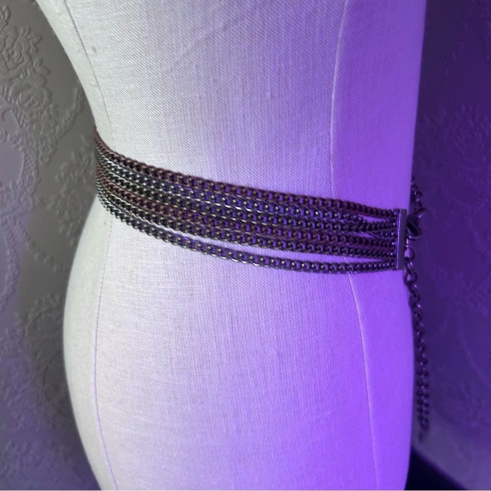 Elegant Silver Chain Belt approx 41” - Picture 6 of 6